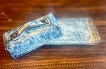 Load image into Gallery viewer, White/ Light Blue/ Brown Traditional Style Butter Dish - READY TO SHIP!